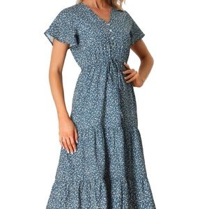 Allegra K Maxi Floral Women's Dress